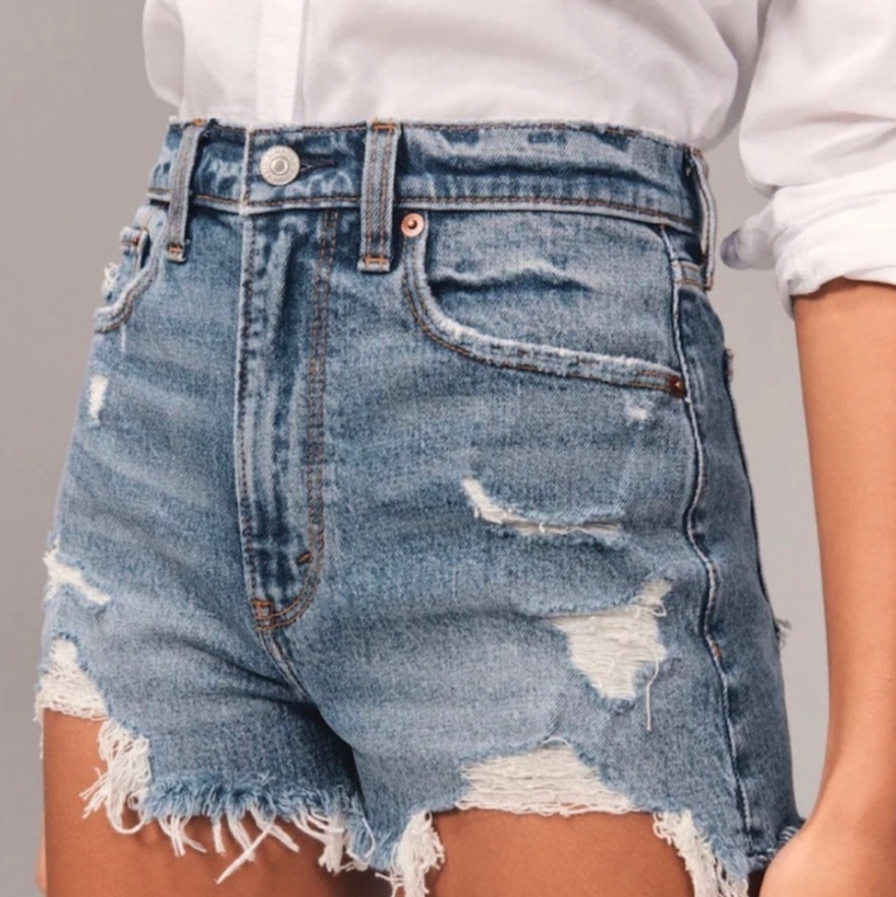 Abercrombie and Fitch High Rise Mom Shorts